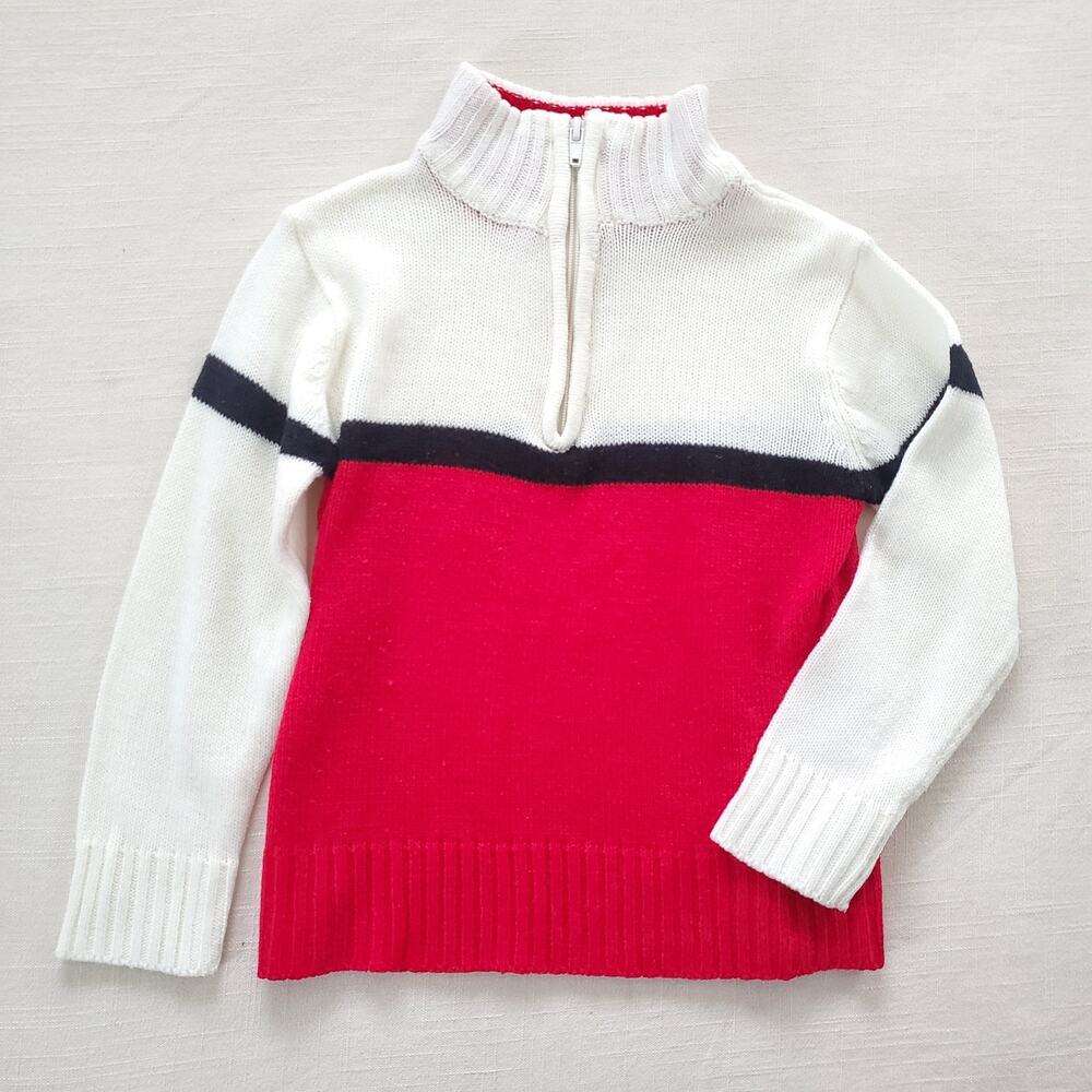 Vintage Knit Half-zip Sweater 5t